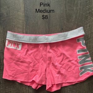 Pink Victoria’s Secret shorts